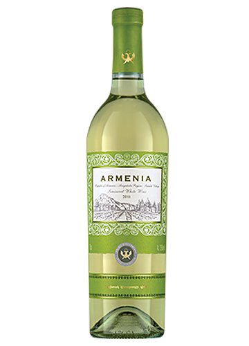 Armenia white semisweet wine